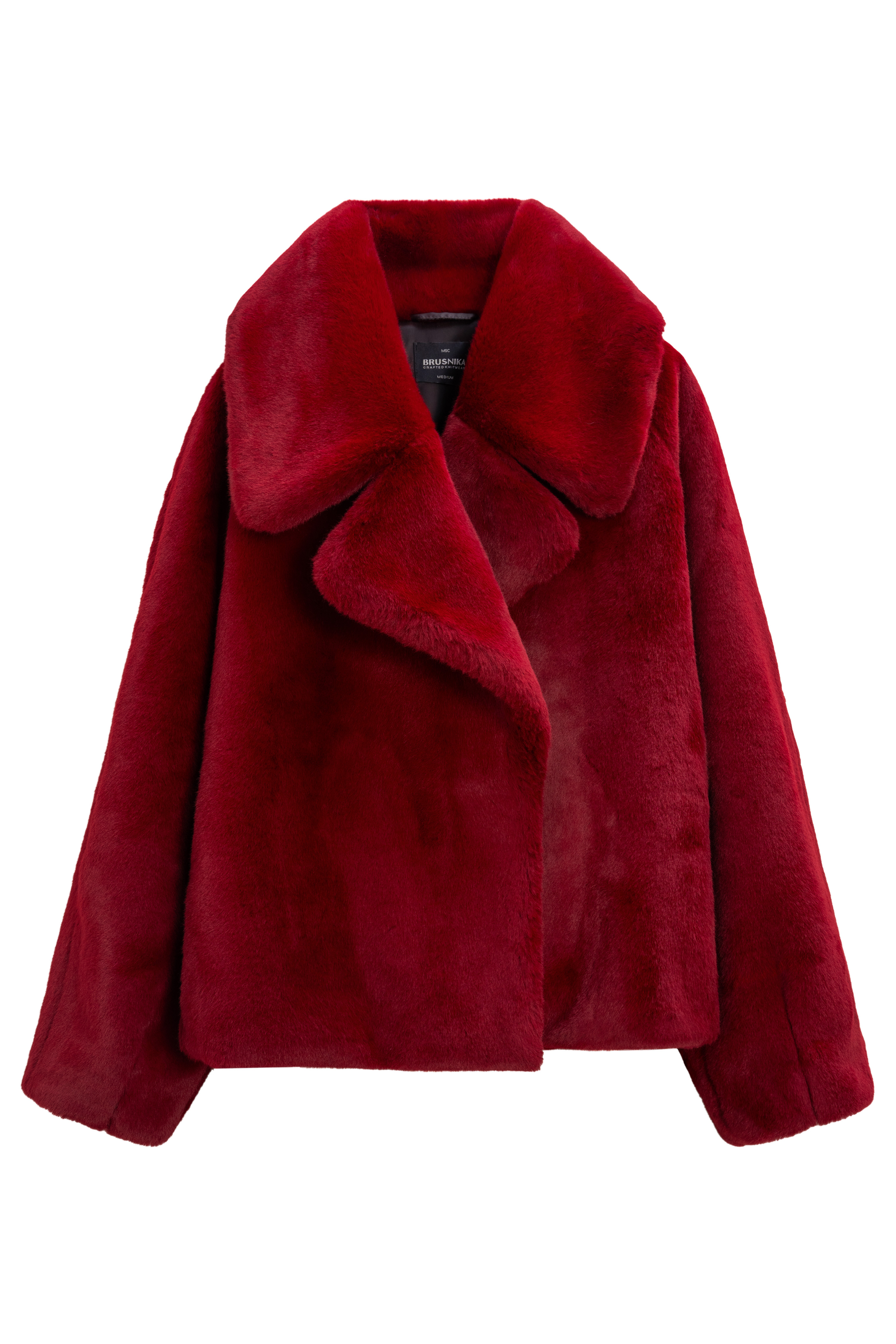 Шуба из экомеха