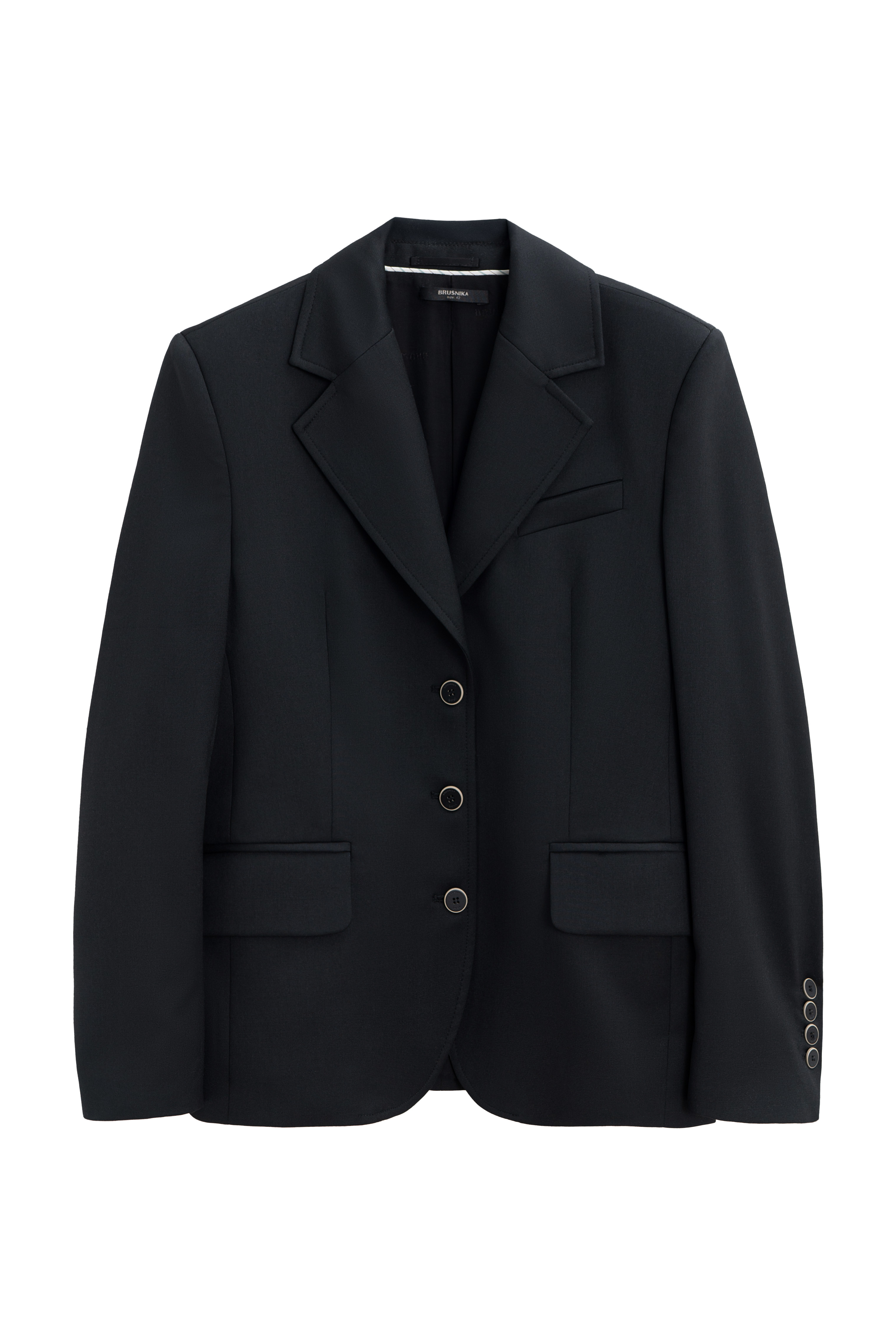 Однобортный жакет из шерсти