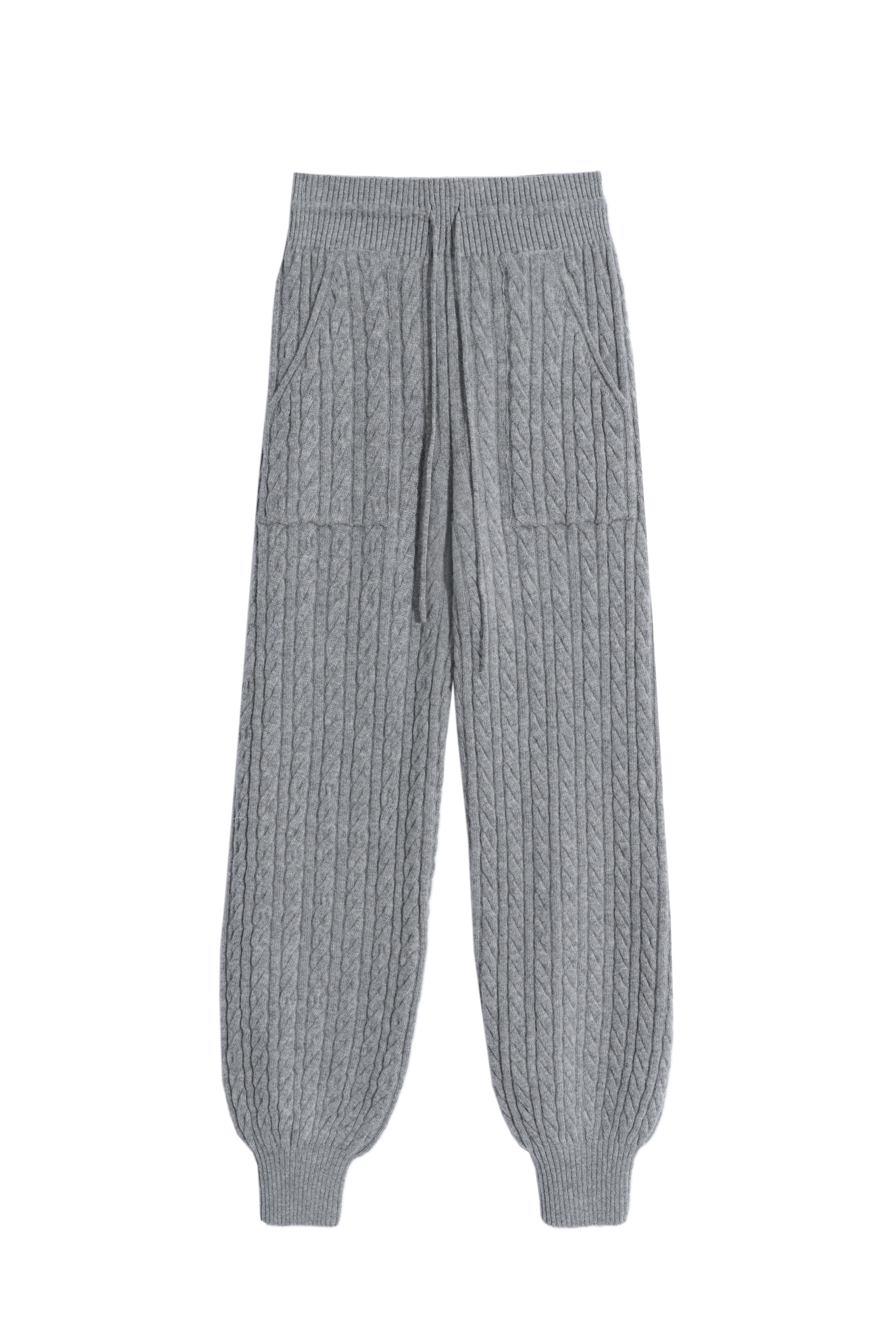 Трикотажные брюки-джоггеры с косами