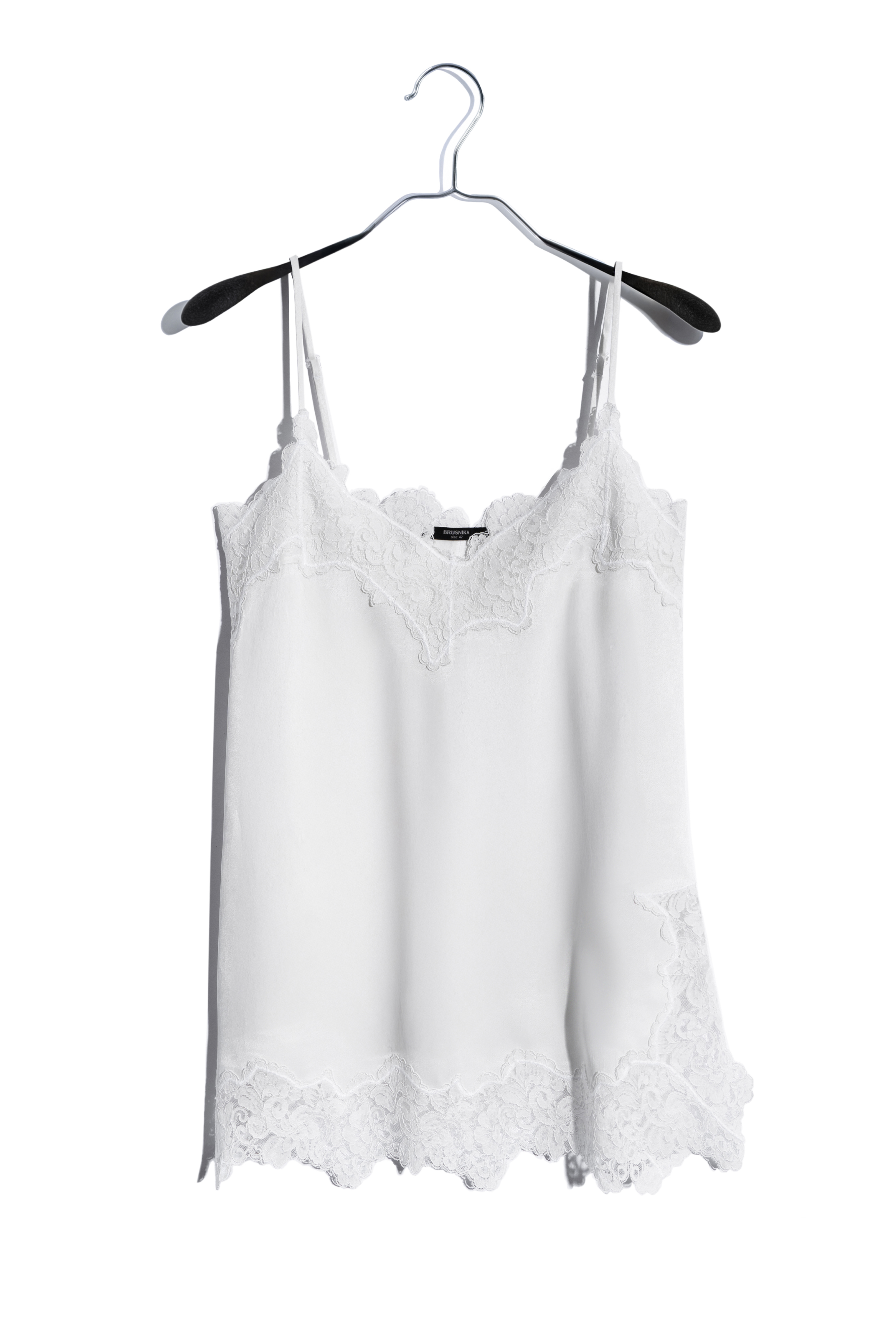 Топ из вискозы с кружевом