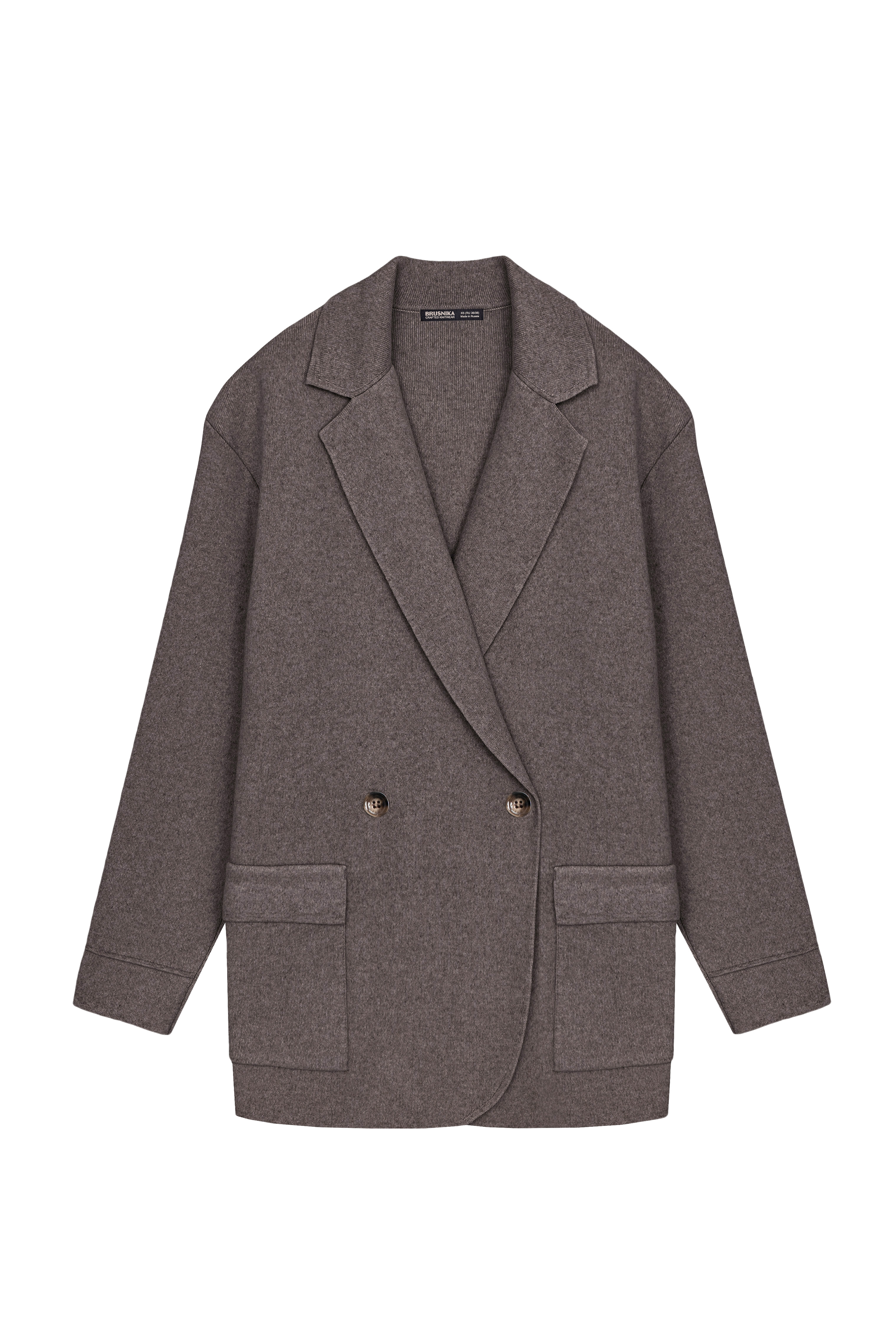 Трикотажный жакет с добавлением кашемира