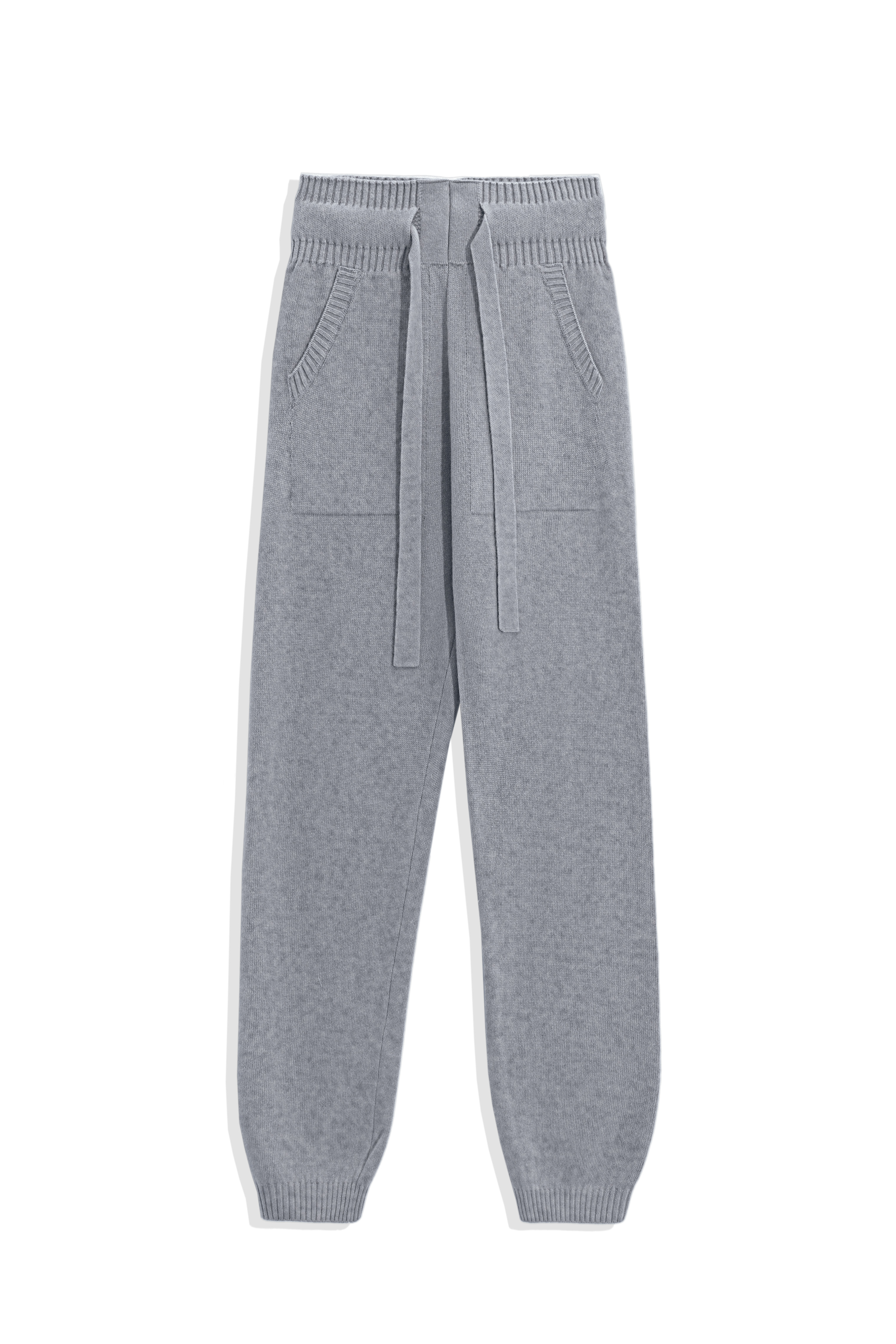 Трикотажные брюки-джоггеры из кашемира и шерсти