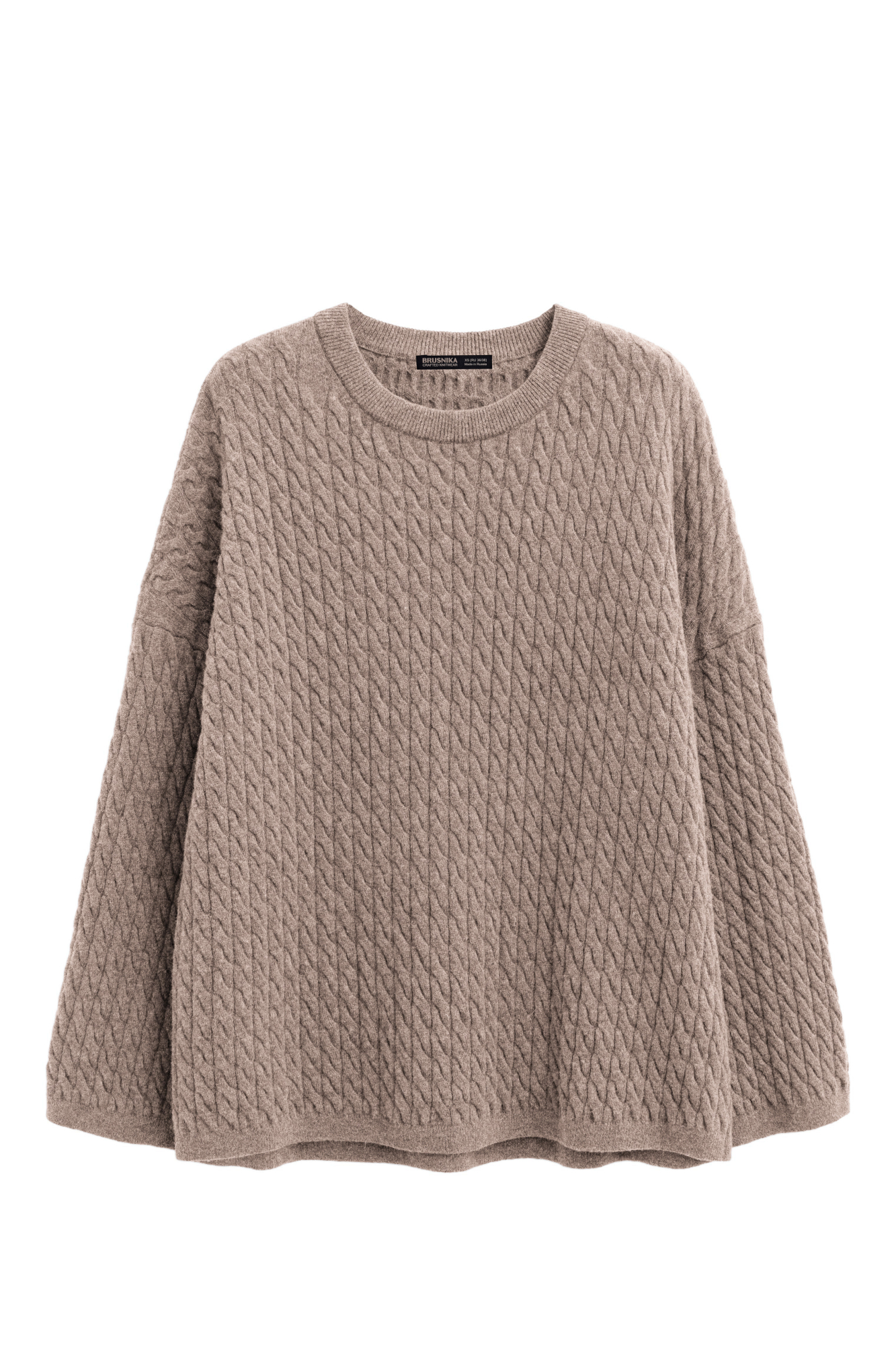 Джемпер с косами из 100% шерсти мериноса экстрафайн