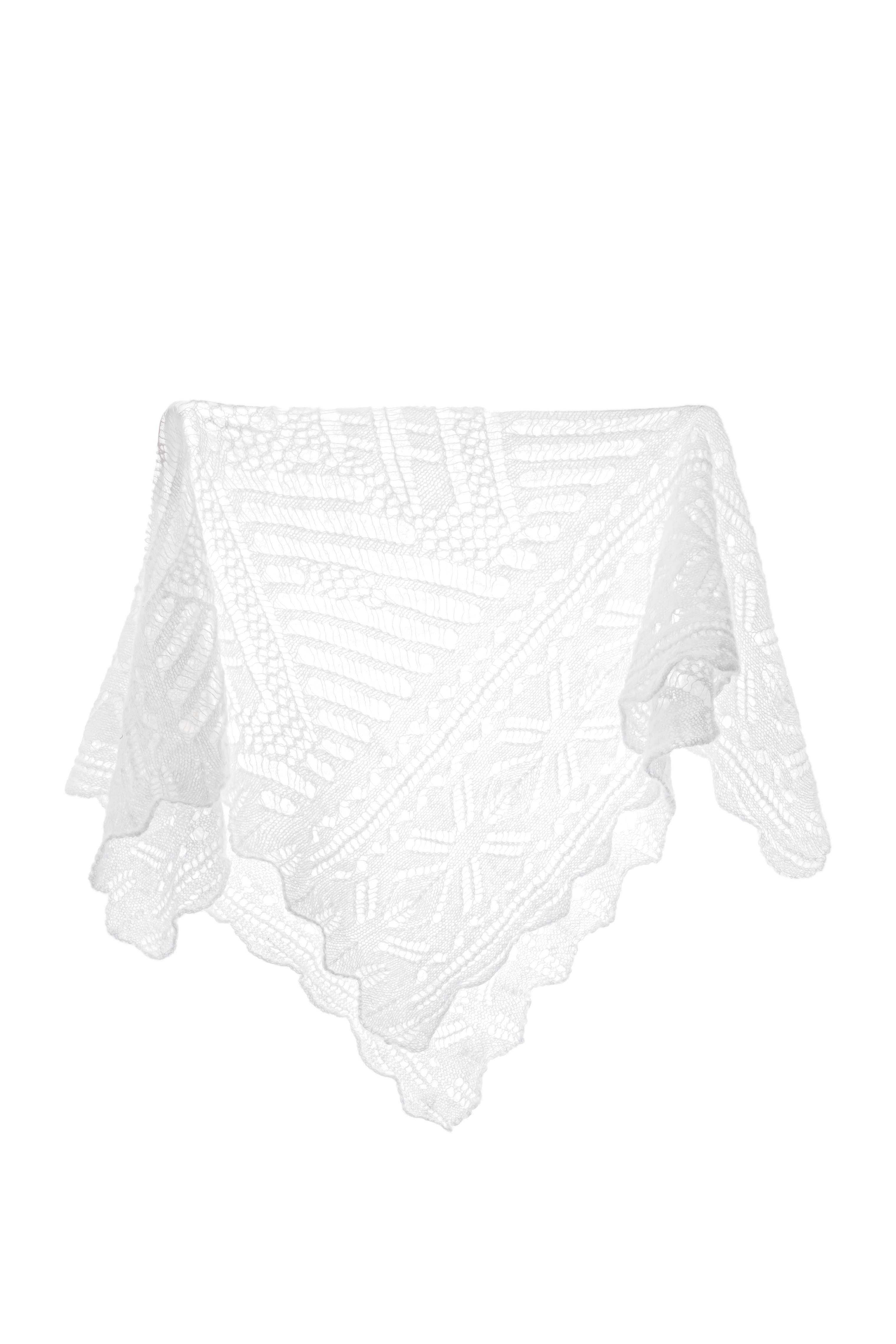 Ажурный платок из шерсти альпака