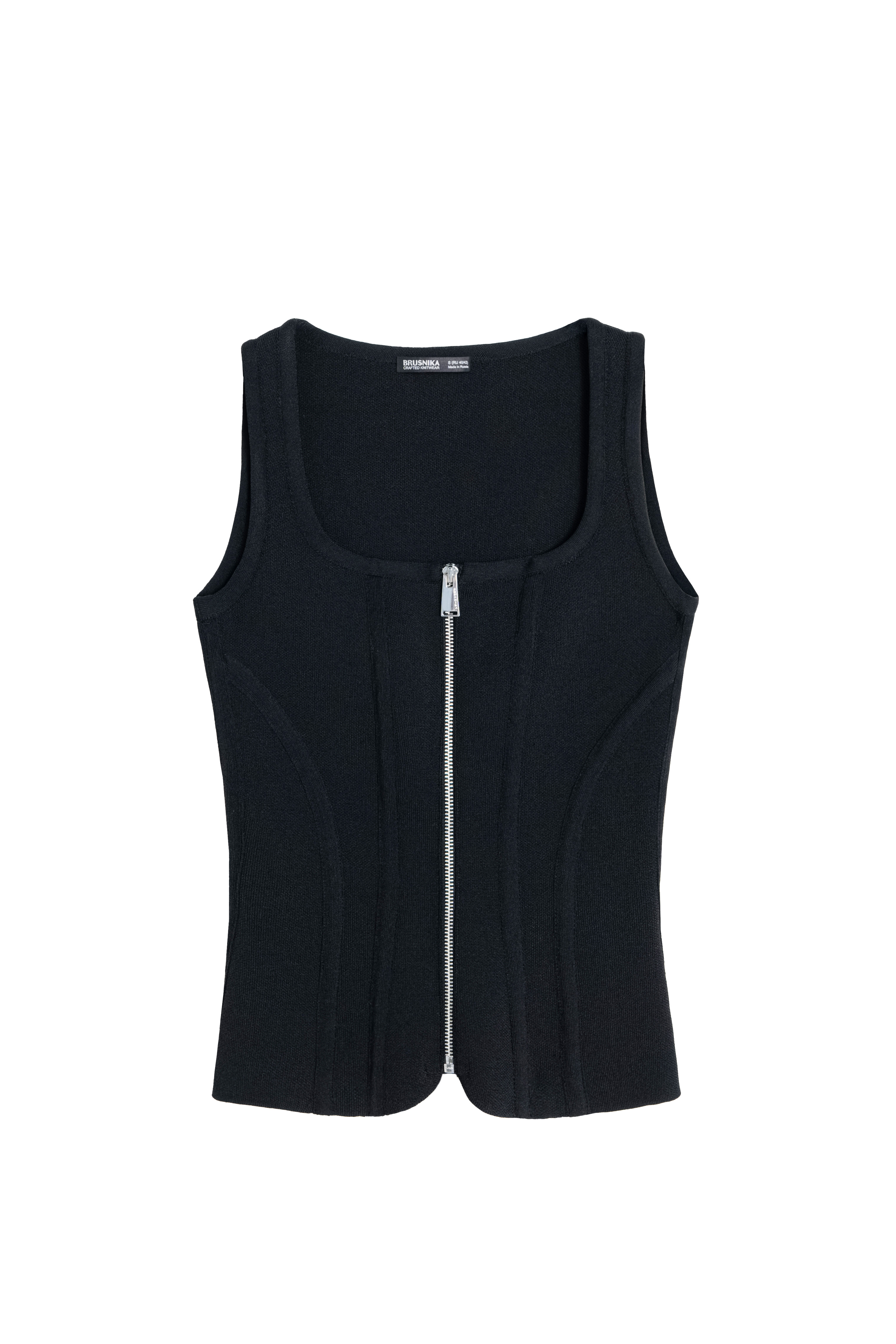 Корсет из вискозы с застежкой на молнию