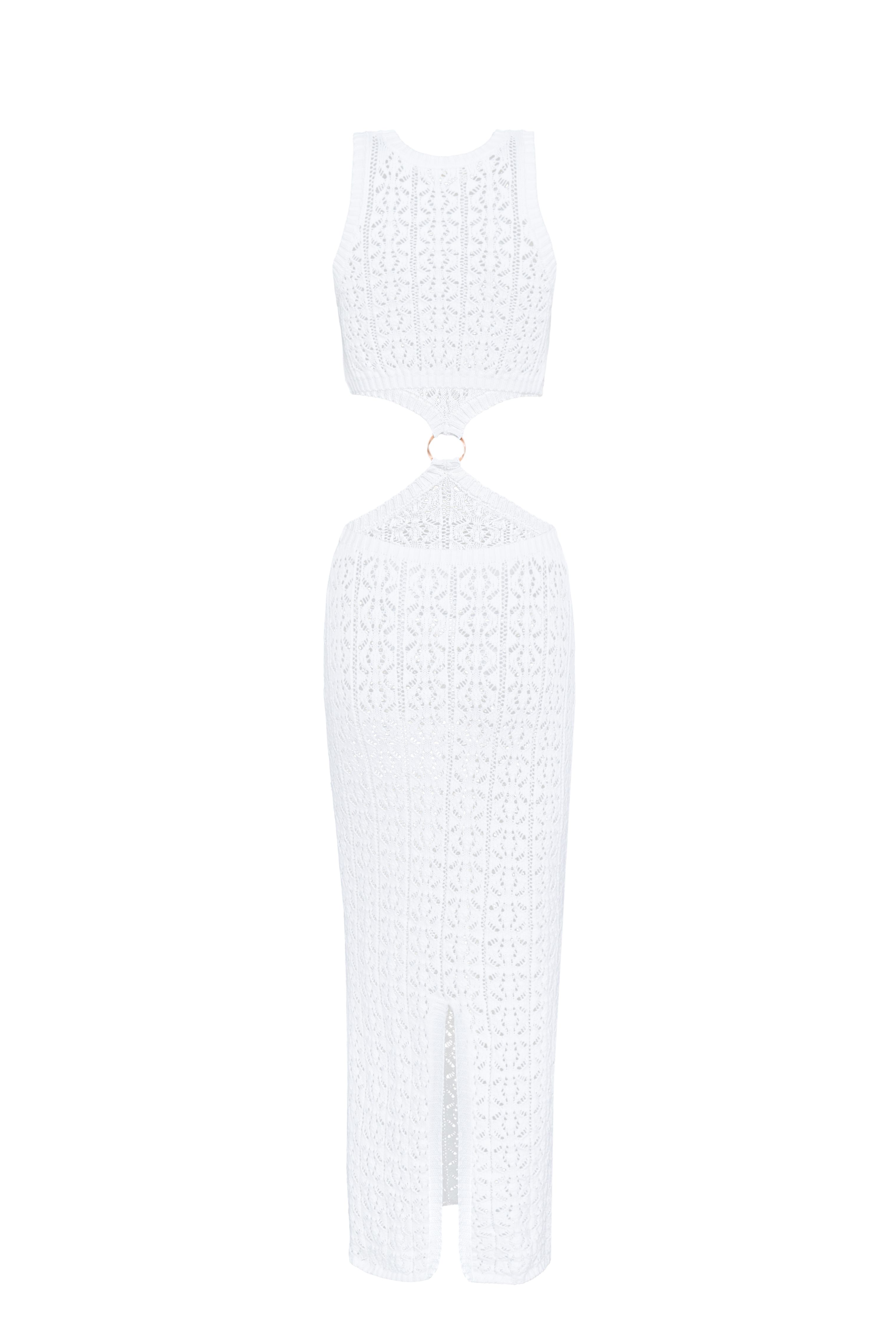 Трикотажный ажурный сарафан