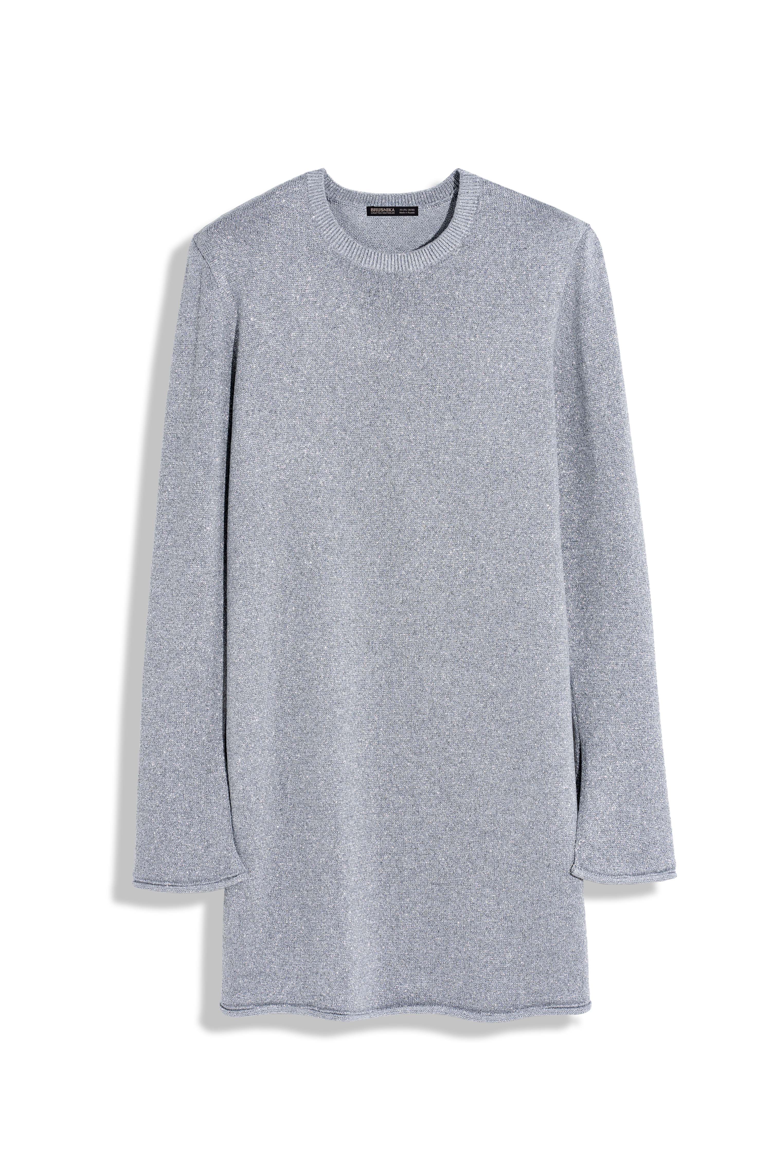 Платье мини с добавлением люрекса