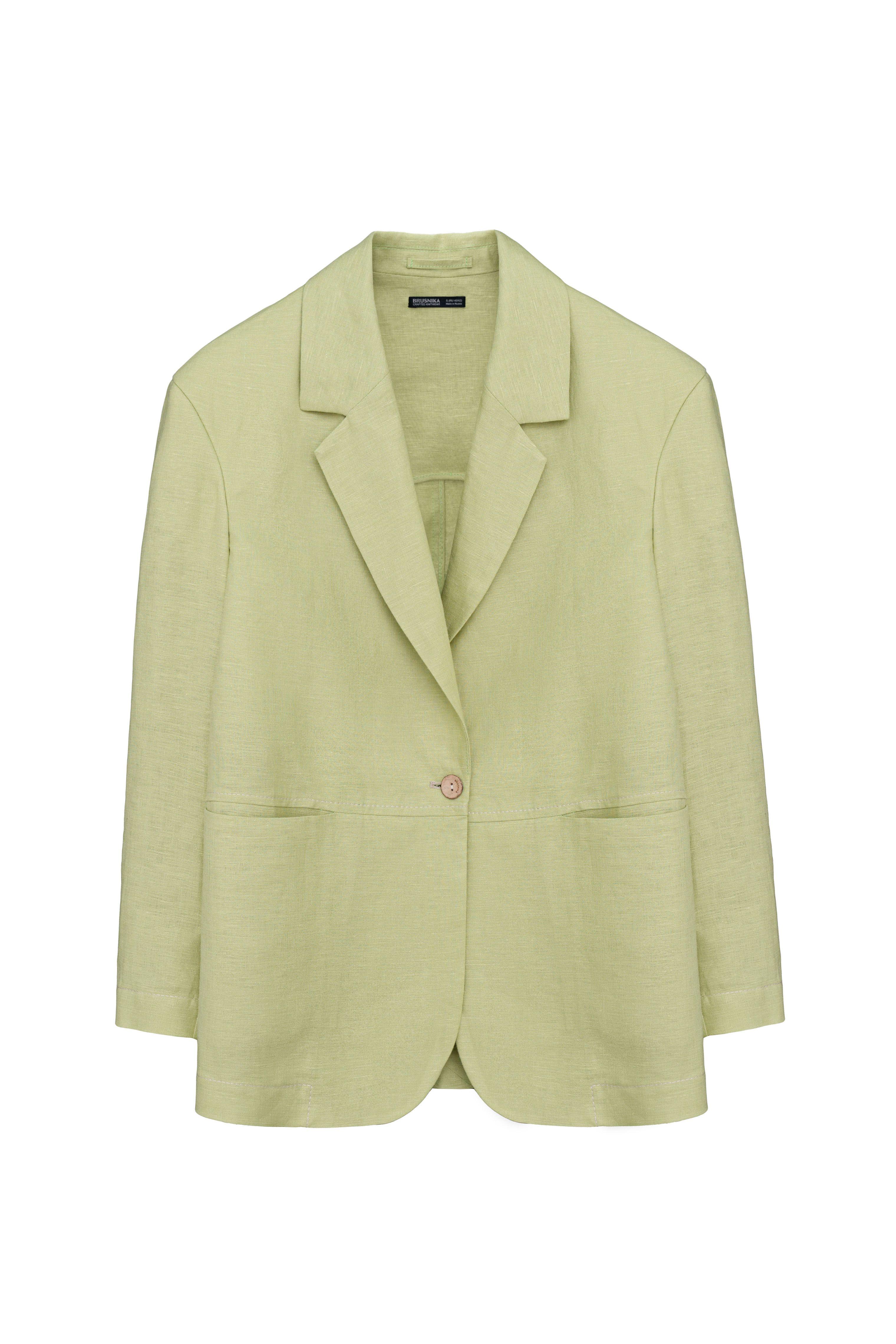 Oversize жакет из 100% льна