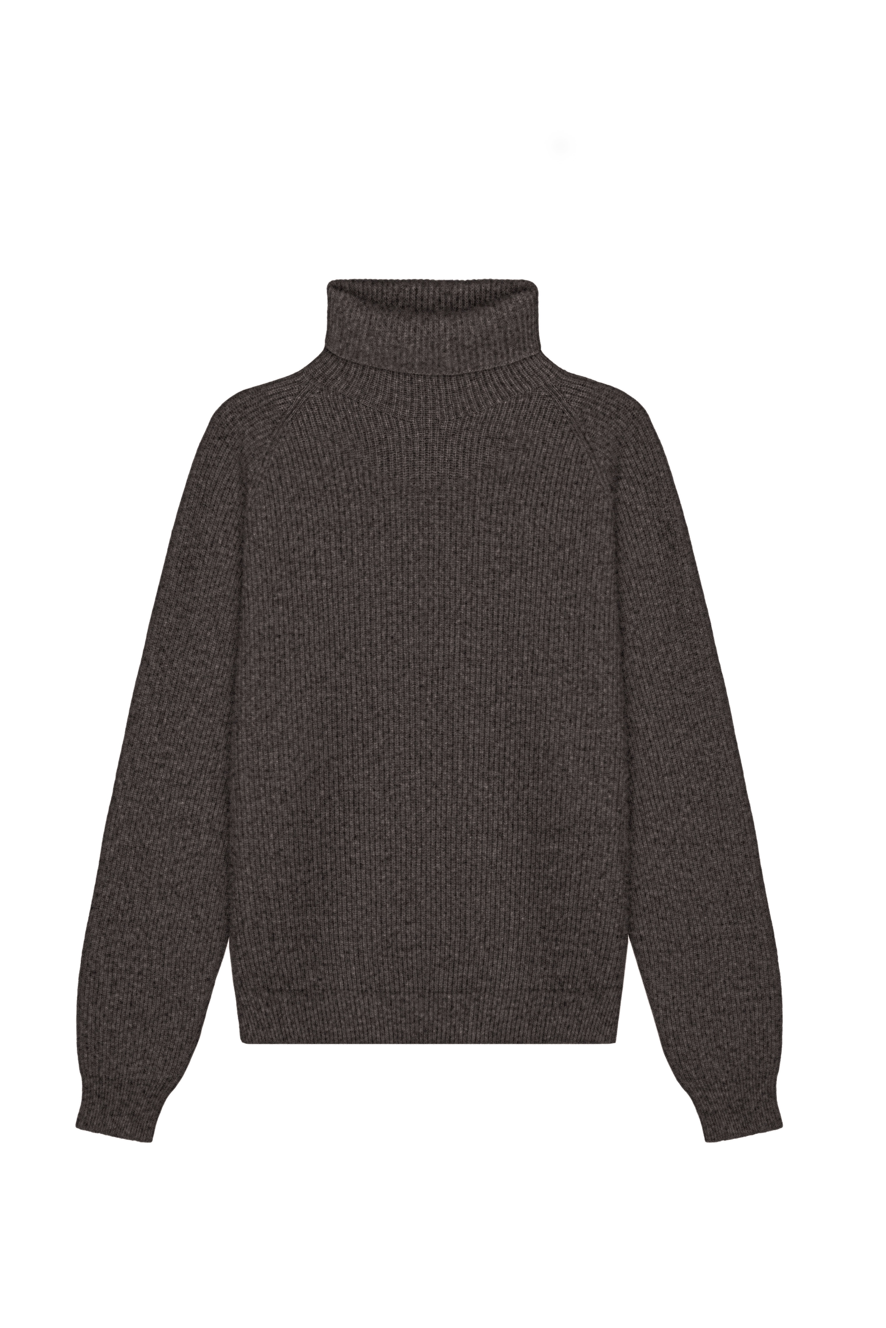 Трикотажный джемпер с воротником-стойкой 