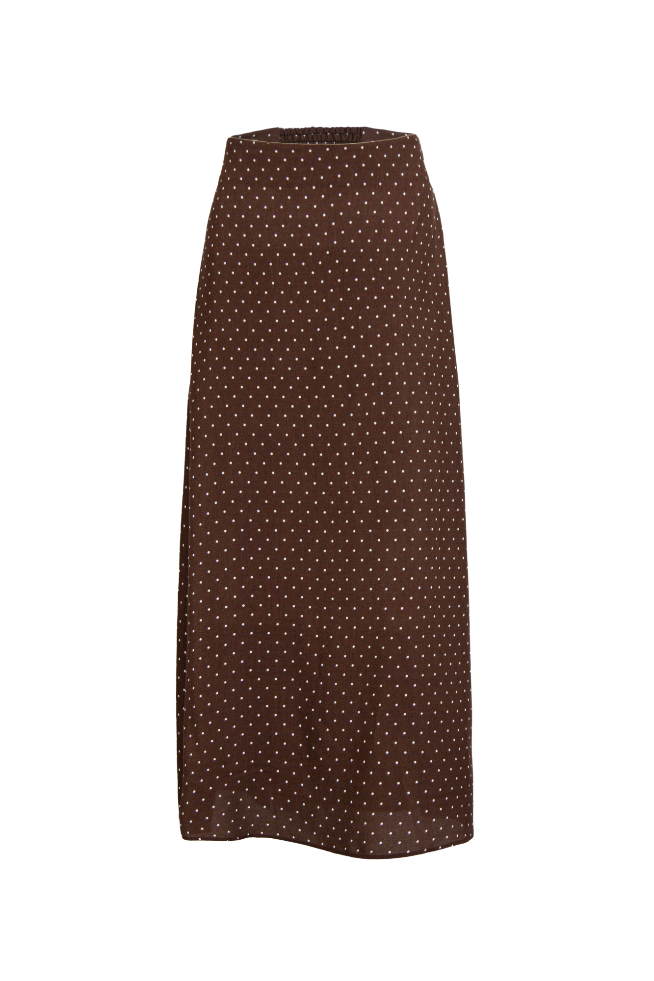 Принтованная юбка длины миди из 100% вискозы. Модель прямого силуэта с резиновой вставкой сзади для фиксации.