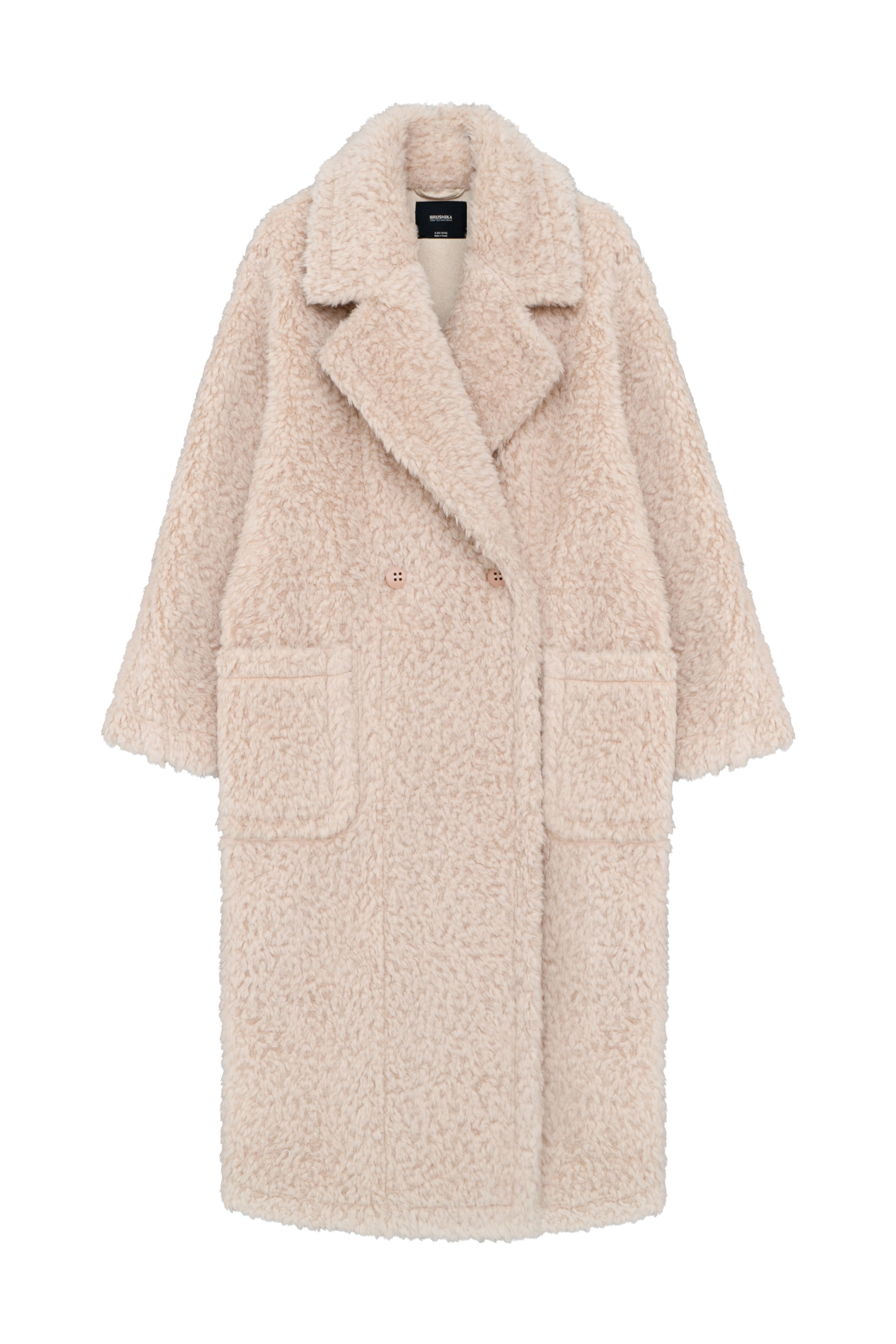 Двусторонняя шуба из шерсти