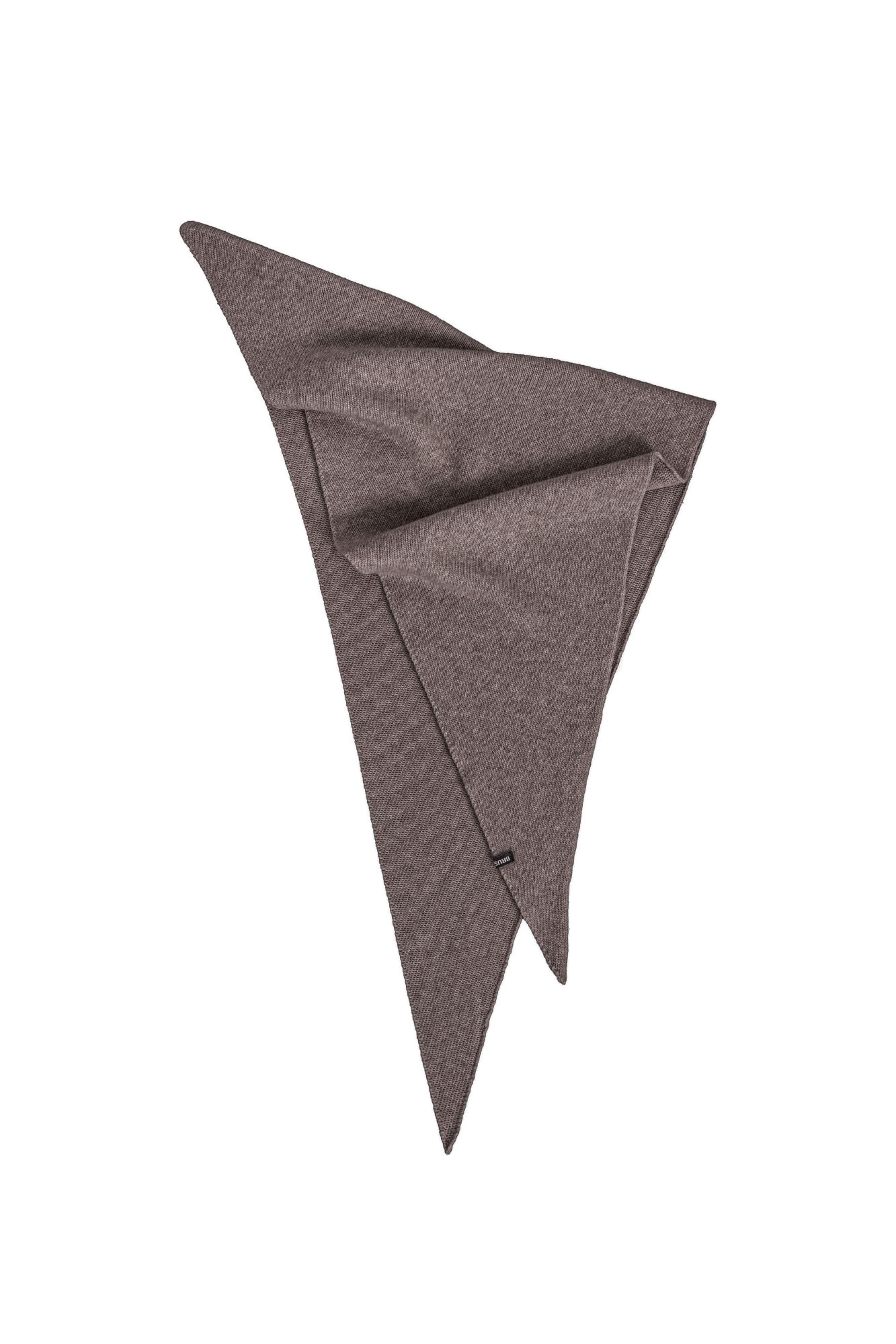 Косынка из шерсти и кашемира. Изделие декорировано брендированным ярлыком.