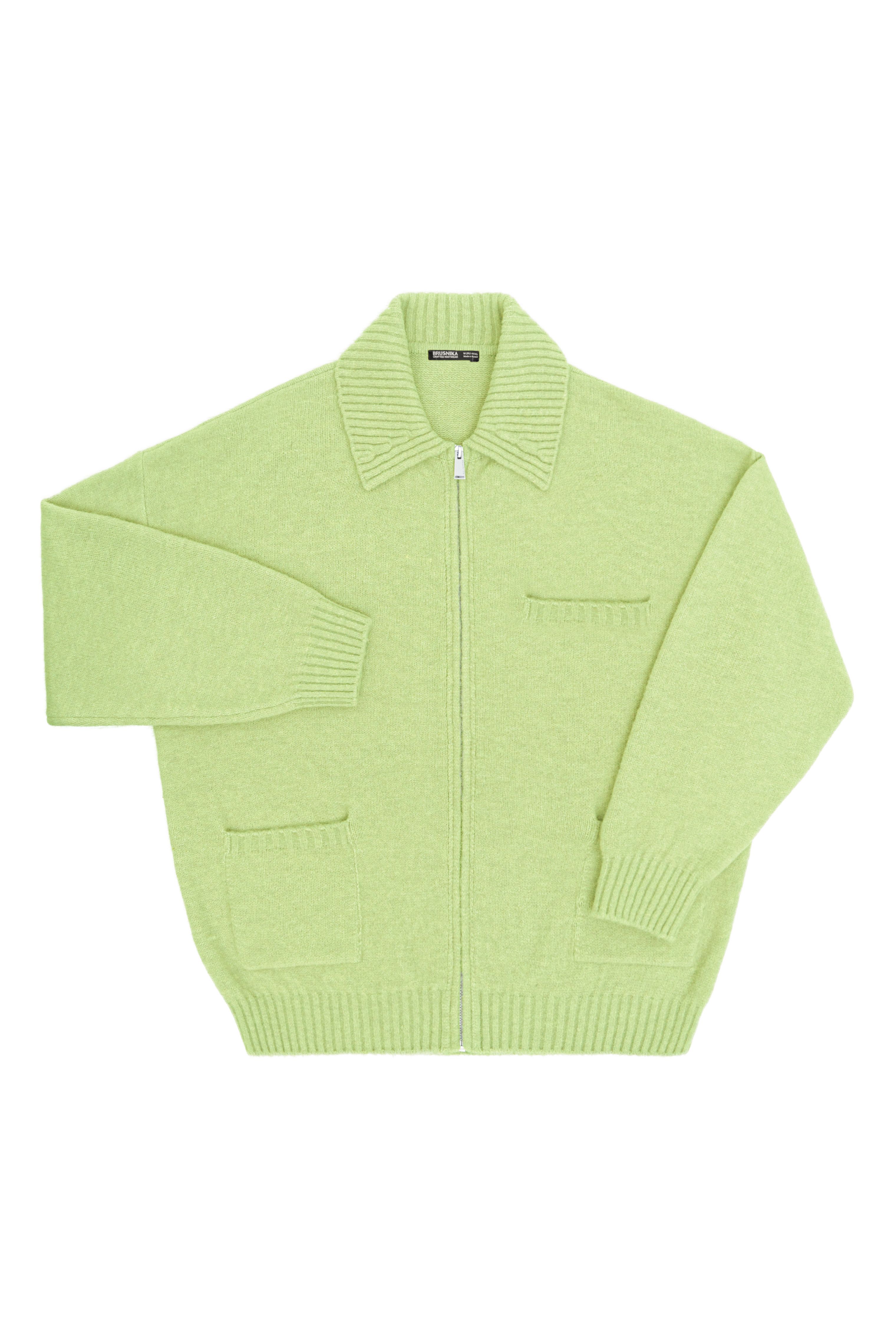 Бомбер из мохера и шерсти