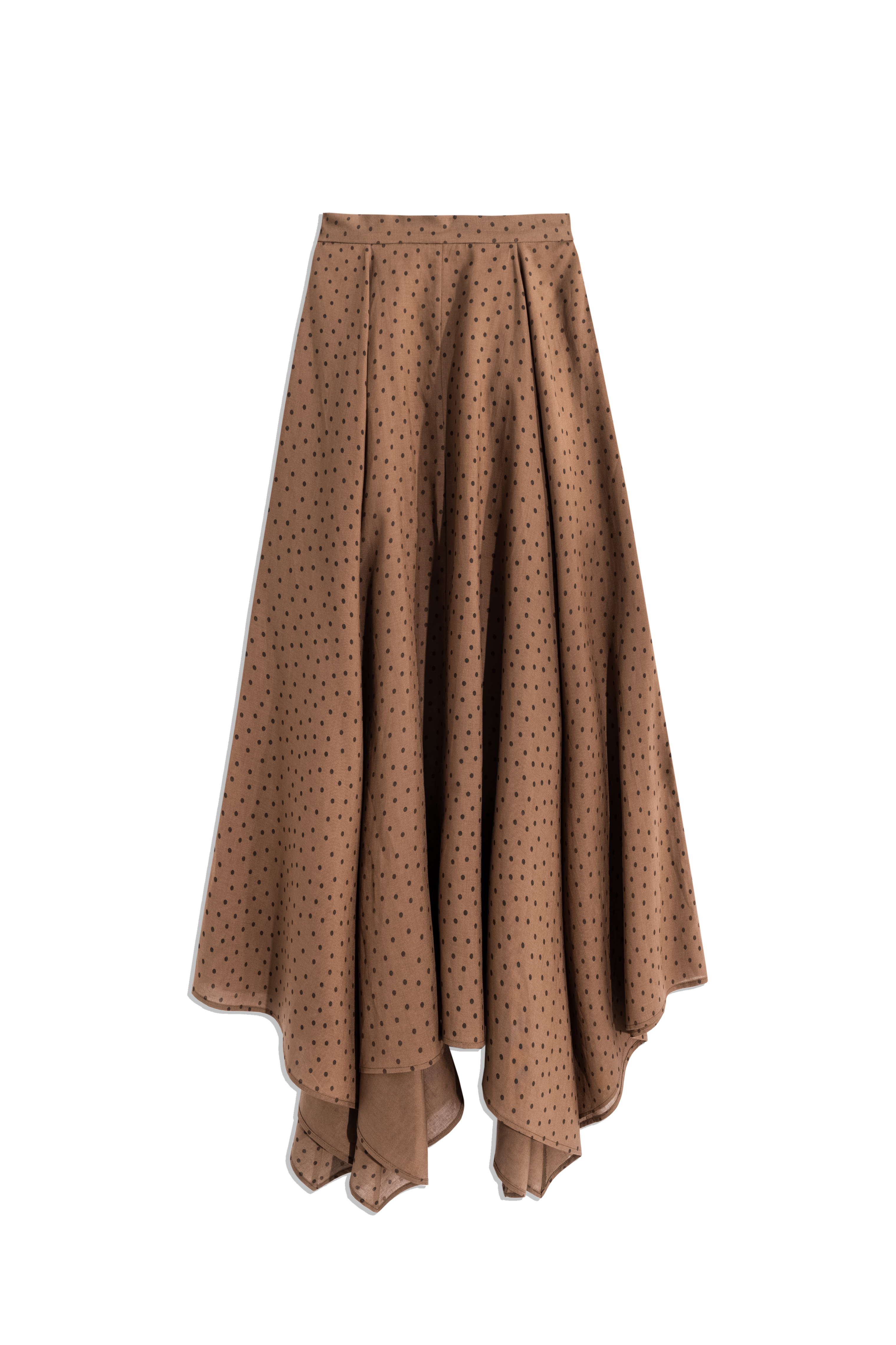 Юбка из тенсела в горох