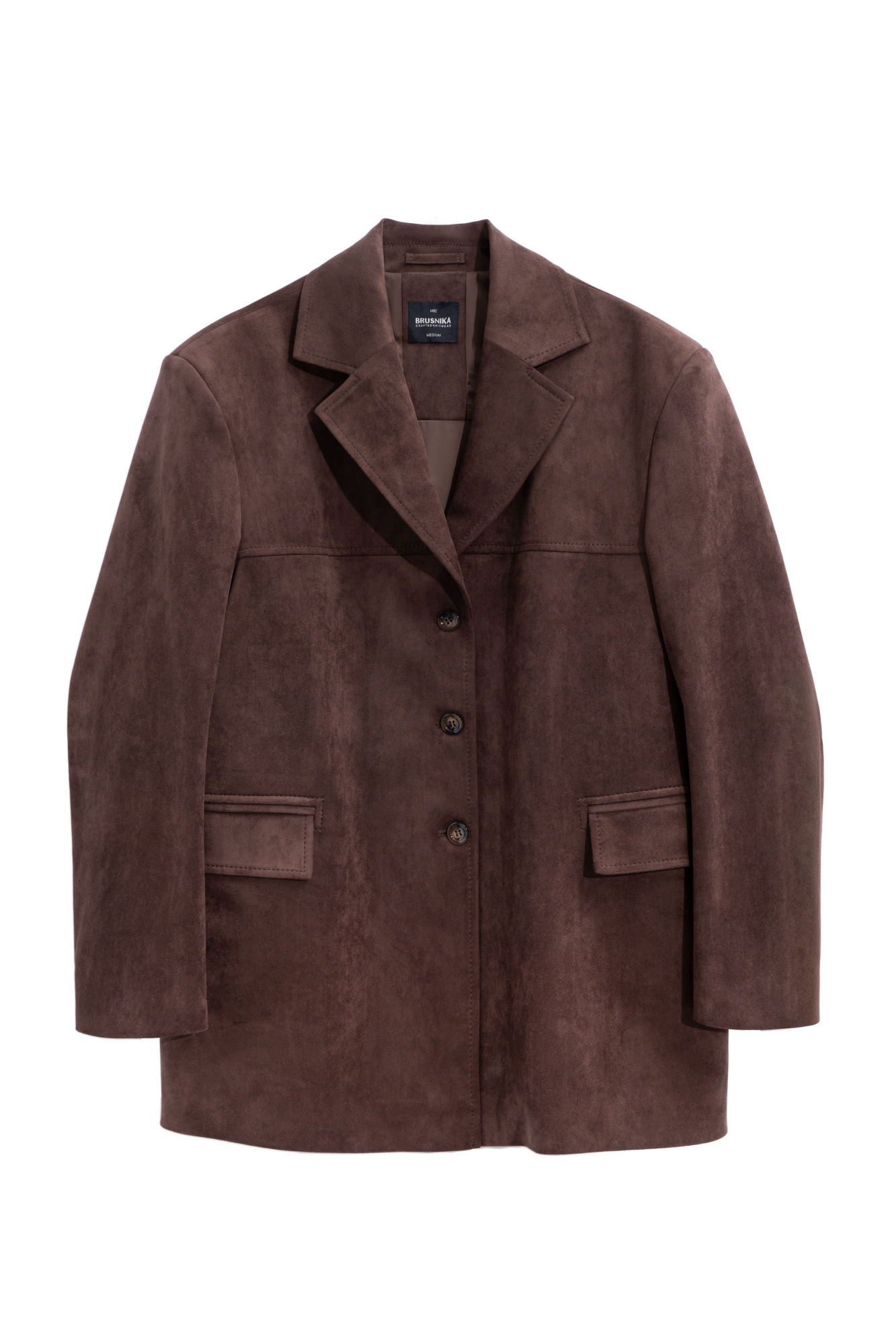 Жакет с отделкой под замшу