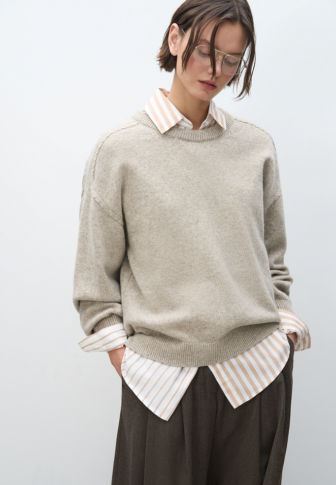 Джемпер из шерсти яка