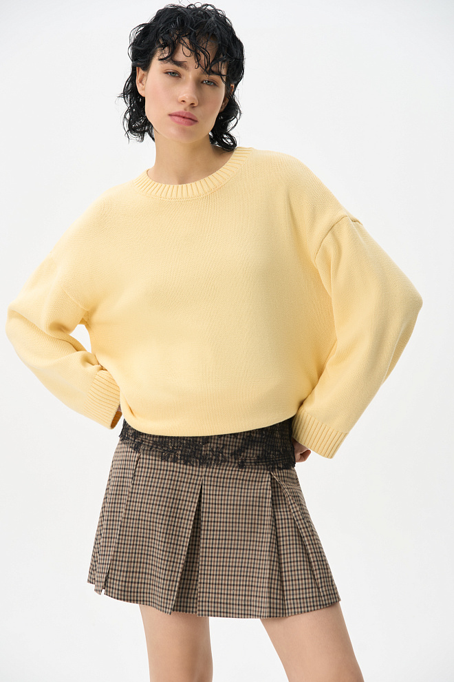 Юбка мини в клетку виши