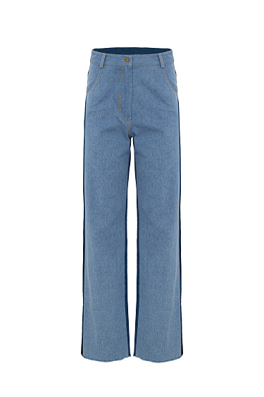 Комбинированные джинсы из 100% хлопка