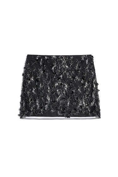 Юбка мини с цветочным орнаментом