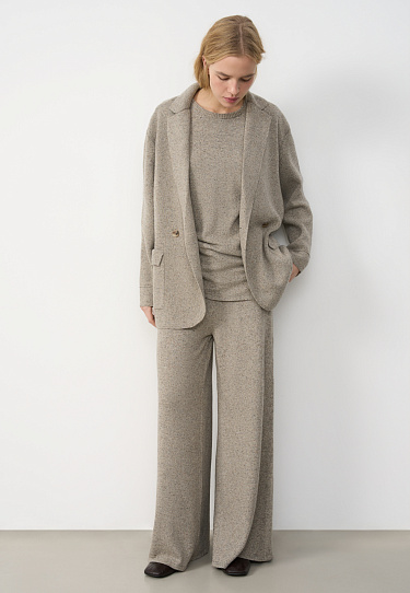 Брюки палаццо из шерсти