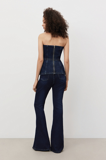 Джинсовый корсет 