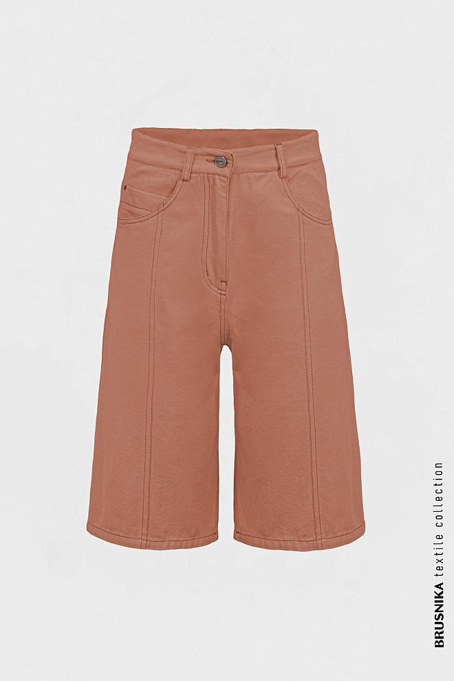 Джинсовые шорты-бермуды