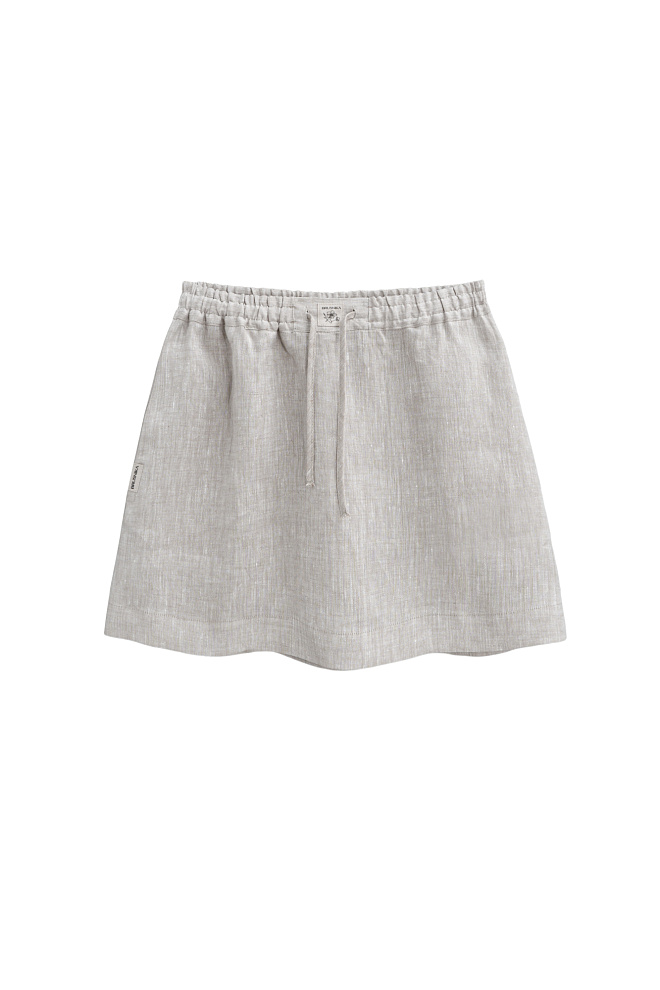 Юбка мини из 100% льна