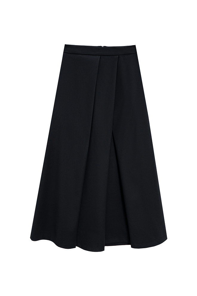 Юбка миди с косыми складками