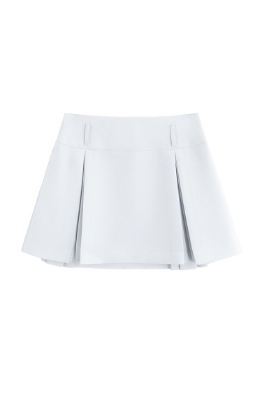 Юбка мини с веерными складками