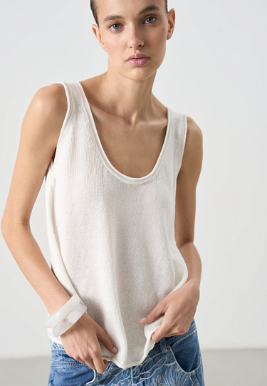 Топ из 100% льна