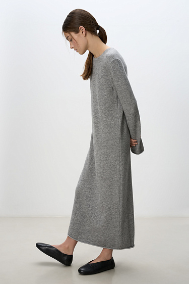 Трикотажное платье макси