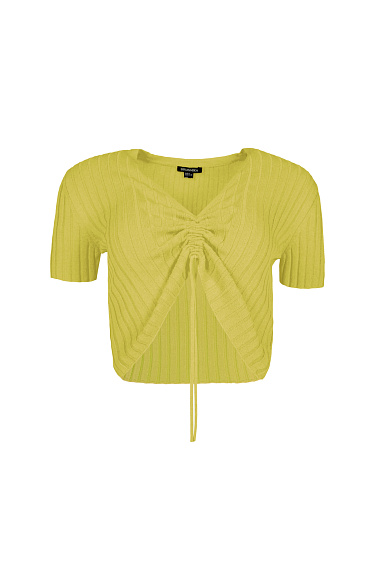 Трикотажный топ с кулиской