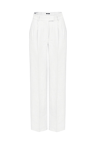 Брюки палаццо из 100% льна