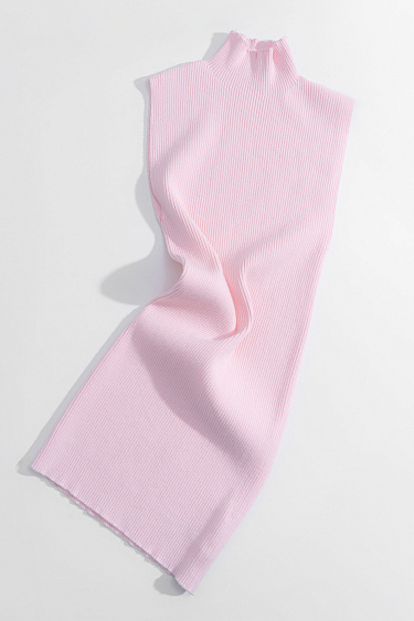 Трикотажный топ из вискозы с высоким воротом