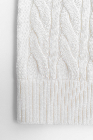 Трикотажная юбка с косами 