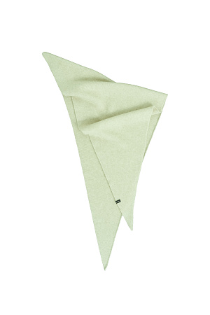 ментол Косынка из шерсти и кашемира. Изделие декорировано брендированным ярлыком.