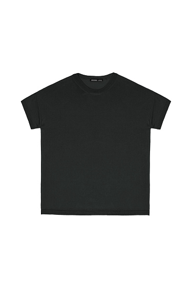 Цельновязаная футболка из 100% вискозы