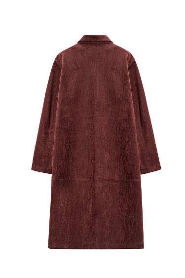 Тренч с отделкой под замшу