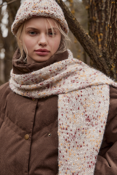 Шапка с шерстью альпака