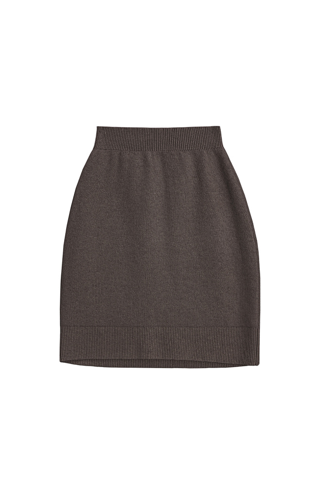 Трикотажная юбка длины мини 