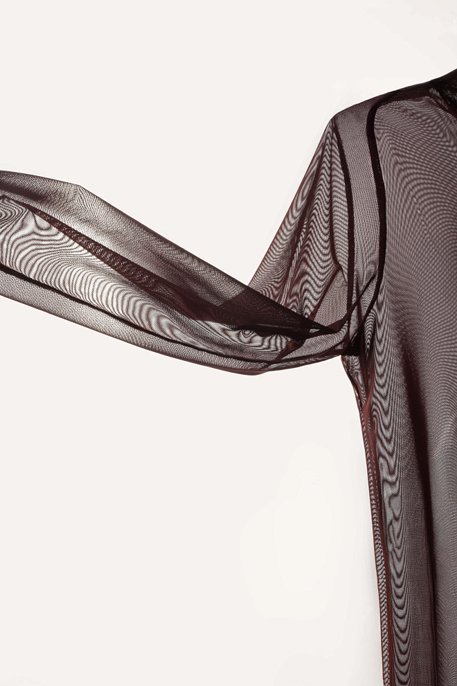 Полупрозрачный лонгслив