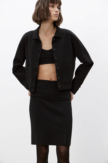 Юбка мини из вискозы