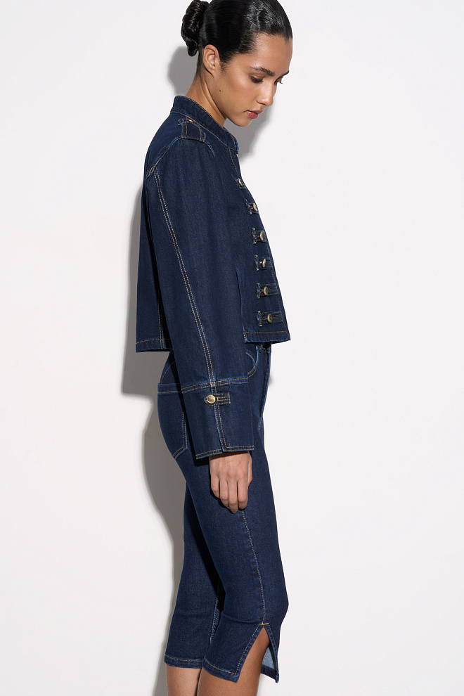 Джинсовые бриджи