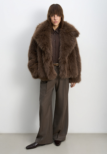 Шуба из экомеха