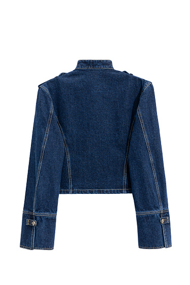 Джинсовый жакет-доломан