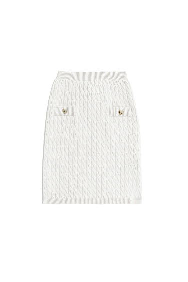 Юбка мини из шерсти мериноса экстрафайн