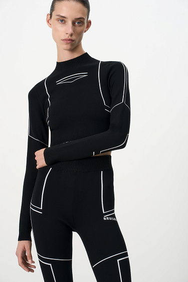 Топ с длинными рукавами