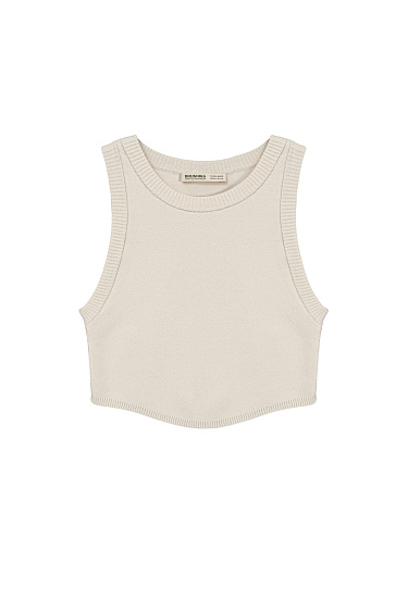 Трикотажный кроп-топ