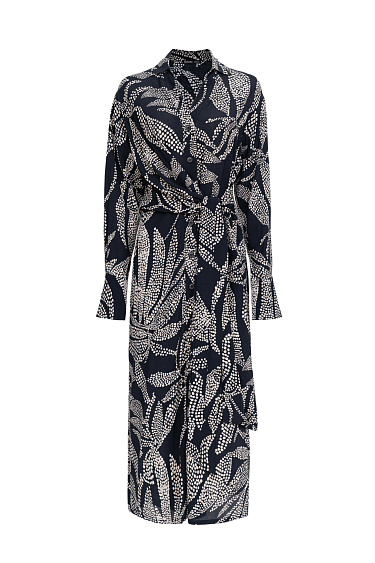 Принтованное платье-рубашка