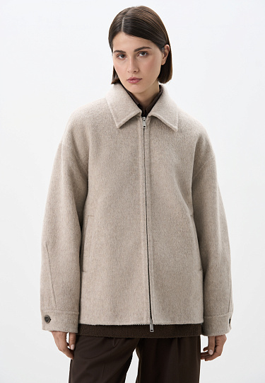 Куртка на молнии из шерсти